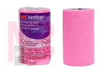 3M VetRap Bandaging Tape 1410HP-LFHT  4 in x 5 yd (100 mm x 4.5 m) Latex Free  Hand Tear