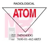 3M Diamond Grade Damage Control Sign 3MN040DG "RADIOLOG"  11 1/2 in x 8 in 10 per package
