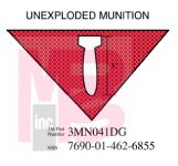 3M Diamond Grade Damage Control Sign 3MN041DG "UNEXP MUNI"  11 1/2 in x 8 in 10 per package