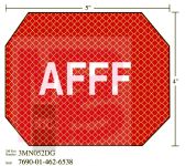 3M Diamond Grade Damage Control Sign 3MN052DG "AFFF"  5 in x 4 in 10 per package