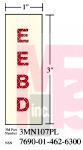 3M Photoluminescent Film 6900  Shipboard Sign 3MN108PL 2 in x 6 in EEBD 10/pkg