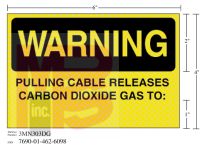 3M Diamond Grade Fire Fighting Sign 3MN303DG "WARNING TO"  6 in x 4 in 10 per package