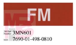 3M Diamond Grade Damage Control Pipe Sign 3MN601DG "FM"  6 in x 2 in 50 per package