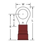 3M MN8-14R/SK Scotchlok Ring Tongue Nylon Insulated Brazed Seam Stud Size 1/4 - Micro Parts &amp; Supplies, Inc.