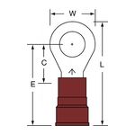 3M MN8-516RK Scotchlok Ring Tongue Nylon Insulated Brazed Seam Stud Size 5/16 - Micro Parts &amp; Supplies, Inc.