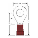 3M MN8-12R/SK Scotchlok Ring Tongue Nylon Insulated Brazed Seam Stud Size 1/2 - Micro Parts &amp; Supplies, Inc.