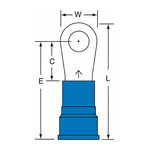 3M MN6-14R/SK Scotchlok Ring Tongue Nylon Insulated Brazed Seam Stud Size 1/4 - Micro Parts &amp; Supplies, Inc.