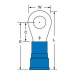 3M MN6-516RK Scotchlok Ring Tongue Nylon Insulated Brazed Seam Stud Size 5/16 - Micro Parts &amp; Supplies, Inc.