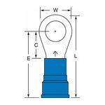 3M MN6-38RK Scotchlok Ring Tongue Nylon Insulated Brazed Seam Stud Size 3/8 - Micro Parts &amp; Supplies, Inc.