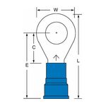 3M MN6-12R/SK Scotchlok Ring Tongue Nylon Insulated Brazed Seam Stud Size 1/2 - Micro Parts &amp; Supplies, Inc.