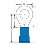 3M MN6-12R/SK Scotchlok Ring Tongue Nylon Insulated Brazed Seam Stud Size 1/2 - Micro Parts &amp; Supplies, Inc.