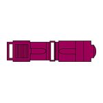 3M Scotchlok Female QuickSlide Disconnect, T-Tap Nylon Insulated Self-Stripping 951X, 22-18 AWG