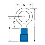 3M MV14-38RK Scotchlok Ring Tongue Vinyl Insulated Brazed Seam  - Micro Parts &amp; Supplies, Inc.