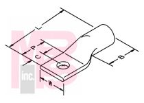 3M 30015 Scotchlok Copper One Hole Lug up to 35 kV - Micro Parts &amp; Supplies, Inc.