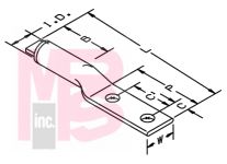 3M Scotchlok Aluminum Two Hole Lug 40132 up to 35 kV 1/0 AWG - Micro Parts &amp; Supplies, Inc.