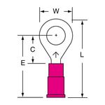 3M MVU18-14R/SK Scotchlok Ring Tongue Vinyl Insulated Butted Seam  - Micro Parts &amp; Supplies, Inc.