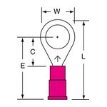 3M MVU18-516R/SK Scotchlok Ring Tongue Vinyl Insulated Butted Seam  - Micro Parts &amp; Supplies, Inc.