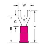 3M MVU18-8FK Scotchlok Fork Vinyl Insulated Butted Seam 22-18 AWG - Micro Parts &amp; Supplies, Inc.