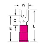 3M MV18-6FB/SK Scotchlok Block Fork Vinyl Insulated Brazed Seam  - Micro Parts &amp; Supplies, Inc.