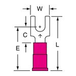 3M MV18-8FBK Scotchlok Block Fork Vinyl Insulated Brazed Seam  - Micro Parts &amp; Supplies, Inc.