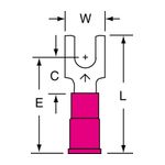 3M MVU18-8FBK Scotchlok Block Fork Vinyl Insulated Butted Seam  - Micro Parts &amp; Supplies, Inc.