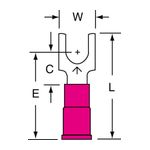 3M MVU18-10FBK Scotchlok Block Fork Vinyl Insulated Butted Seam  - Micro Parts &amp; Supplies, Inc.