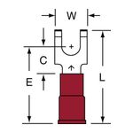 3M MNG18-8FFBK Scotchlok Flanged Block Fork Nylon Insulated w/Insulation Grip  - Micro Parts &amp; Supplies, Inc.