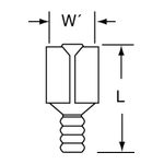 3M MU18-250DFK Scotchlok Female Disconnect Non-Insulated Butted Seam  - Micro Parts &amp; Supplies, Inc.