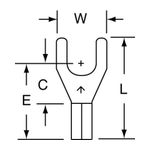 3M MU18-10FHTK Scotchlok Fork High Temperature Butted Seam 22-18 AWG - Micro Parts &amp; Supplies, Inc.