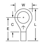 3M M14-516R/SK Scotchlok Ring Tongue Non-Insulated Brazed Seam  - Micro Parts &amp; Supplies, Inc.