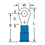 3M MVU14-8R/LK Scotchlok Ring Tongue Vinyl Insulated Butted Seam  - Micro Parts &amp; Supplies, Inc.