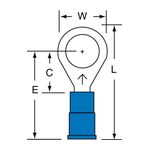 3M MVU14-516R/SK Scotchlok Ring Tongue Vinyl Insulated Butted Seam  - Micro Parts &amp; Supplies, Inc.