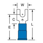 3M MVU14-6FBK Scotchlok Block Fork Vinyl Insulated Butted Seam  - Micro Parts &amp; Supplies, Inc.