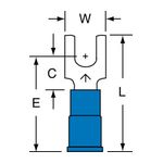 3M MVU14-8FBK Scotchlok Block Fork Vinyl Insulated Butted Seam  - Micro Parts &amp; Supplies, Inc.