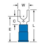 3M MVU14-10FBK Scotchlok Block Fork Vinyl Insulated Butted Seam  - Micro Parts &amp; Supplies, Inc.