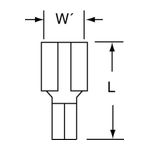 3M MU14-250DFHTK Scotchlok Female Disconnect High Temperature Butted Seam  - Micro Parts &amp; Supplies, Inc.