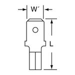 3M MU14-250DMHTK Scotchlok Male Disconnect High Temperature Butted Seam  - Micro Parts &amp; Supplies, Inc.