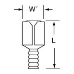 3M MU14-250DFK Scotchlok Female Disconnect Non-Insulated Butted Seam  - Micro Parts &amp; Supplies, Inc.