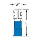 3M MNG14-187DFK Scotchlok Female Disconnect Nylon Insulated w/Insulation Grip  - Micro Parts &amp; Supplies, Inc.