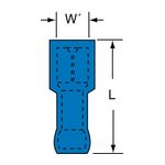 3M MNG14-187DFIK Scotchlok Female Disconnect Nylon Fully Insulated w/Insulation Grip  - Micro Parts &amp; Supplies, Inc.