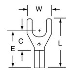 3M MU14-10FHTK Scotchlok Fork High Temperature Butted Seam 16-14 AWG - Micro Parts &amp; Supplies, Inc.