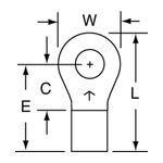 3M M10-8RK Scotchlok Ring Tongue Non-Insulated Brazed Seam  - Micro Parts &amp; Supplies, Inc.