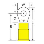 3M MV10-8RK Scotchlok Ring Tongue Vinyl Insulated Brazed Seam  - Micro Parts &amp; Supplies, Inc.