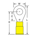 3M MNG10-14R/SK Scotchlok Ring Tongue Nylon Insulated w/Insulation Grip  - Micro Parts &amp; Supplies, Inc.