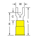 3M MVU10-8FBK Scotchlok Block Fork Vinyl Insulated Butted Seam  - Micro Parts &amp; Supplies, Inc.