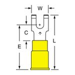 3M MNG10-8FFBK Scotchlok Flanged Block Fork Nylon Insulated w/Insulation Grip  - Micro Parts &amp; Supplies, Inc.