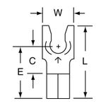 3M MU10-8FLK Scotchlok Locking Fork Non-Insulated Butted Seam  - Micro Parts &amp; Supplies, Inc.