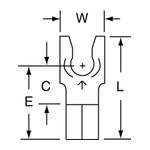 3M MU10-8FLK Scotchlok Locking Fork Non-Insulated Butted Seam  - Micro Parts &amp; Supplies, Inc.