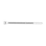 3M Standard Cable Tie 06202, Weather-Resistant, Black, 8 in, 100 per bag