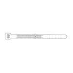 3M Heavy Duty Mounting Cable Tie 06267, 1/4 in Screw, Natural, 15 in, 500 per bag